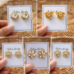 shimmering beautifull pack of 5 earings for girls and womens