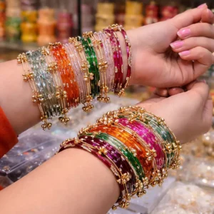 kashmiri inspired ghungroo chudi set (24 pcs) – trending gugri bangles collection (copy)